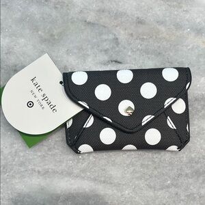 Kate Spade x Target Black and White Polka Dot Envelope Card Holder